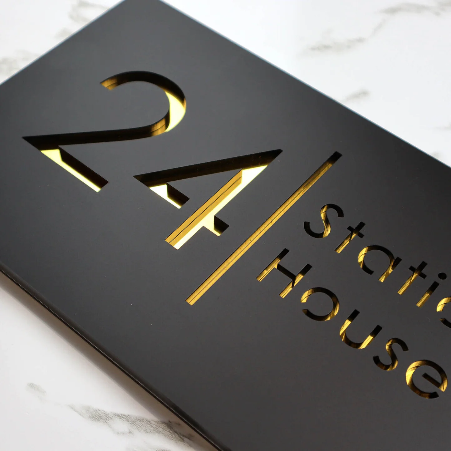 Gepersonaliseerde 3D print met naam tekst logo of huisnummer