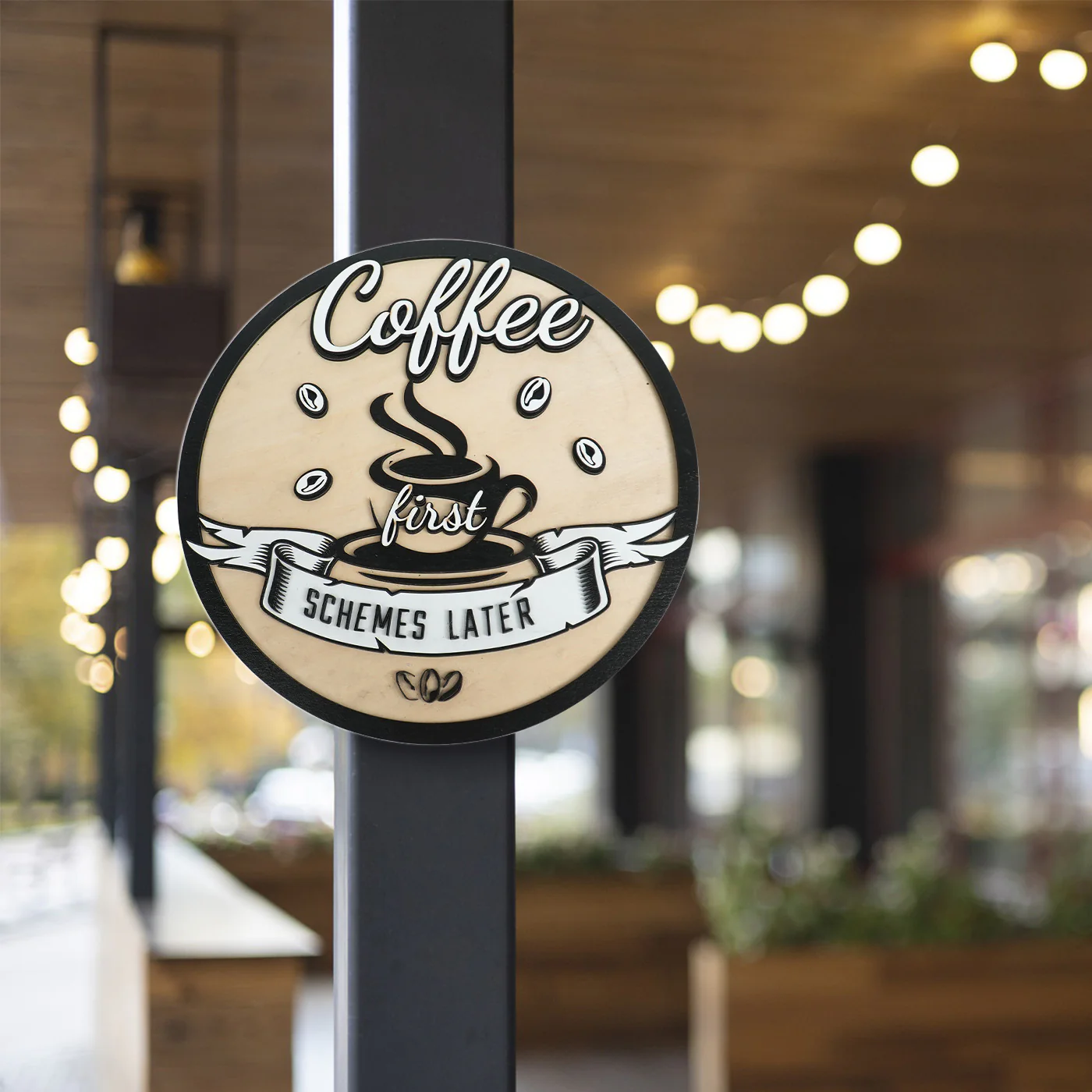 Gepersonaliseerde 3D lightbox met logo of naam en LED-verlichting